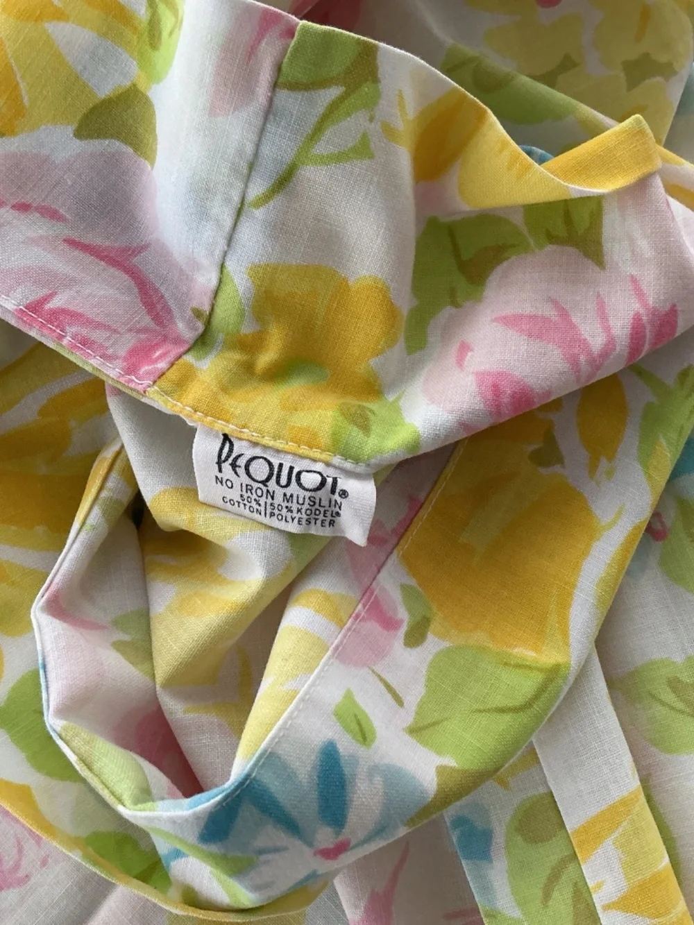 Vintage Fitted Sheet and Pillow Case